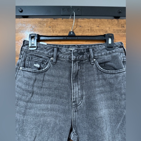 PAC SUN 2 Pairs Jeans - Size 26 - Faded‎ Black Mom & High Rise Straight Jeans - Picture 3 of 12